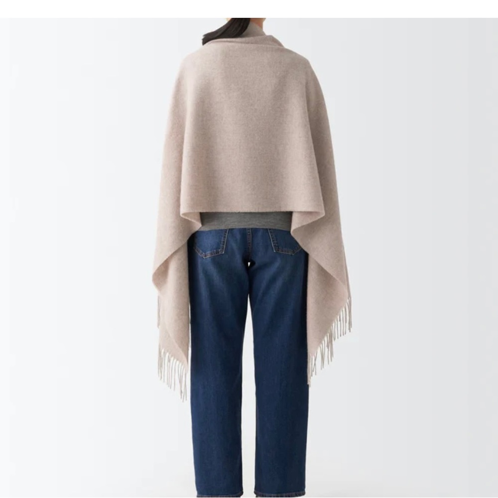 Muji Wool Woven Stole 60x200cm - Picture 2 of 5